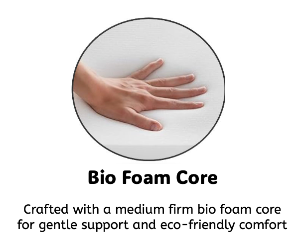 Matelas simple en mousse de bambou de 9 pouces – Soutien adapté à la colonne vertébrale