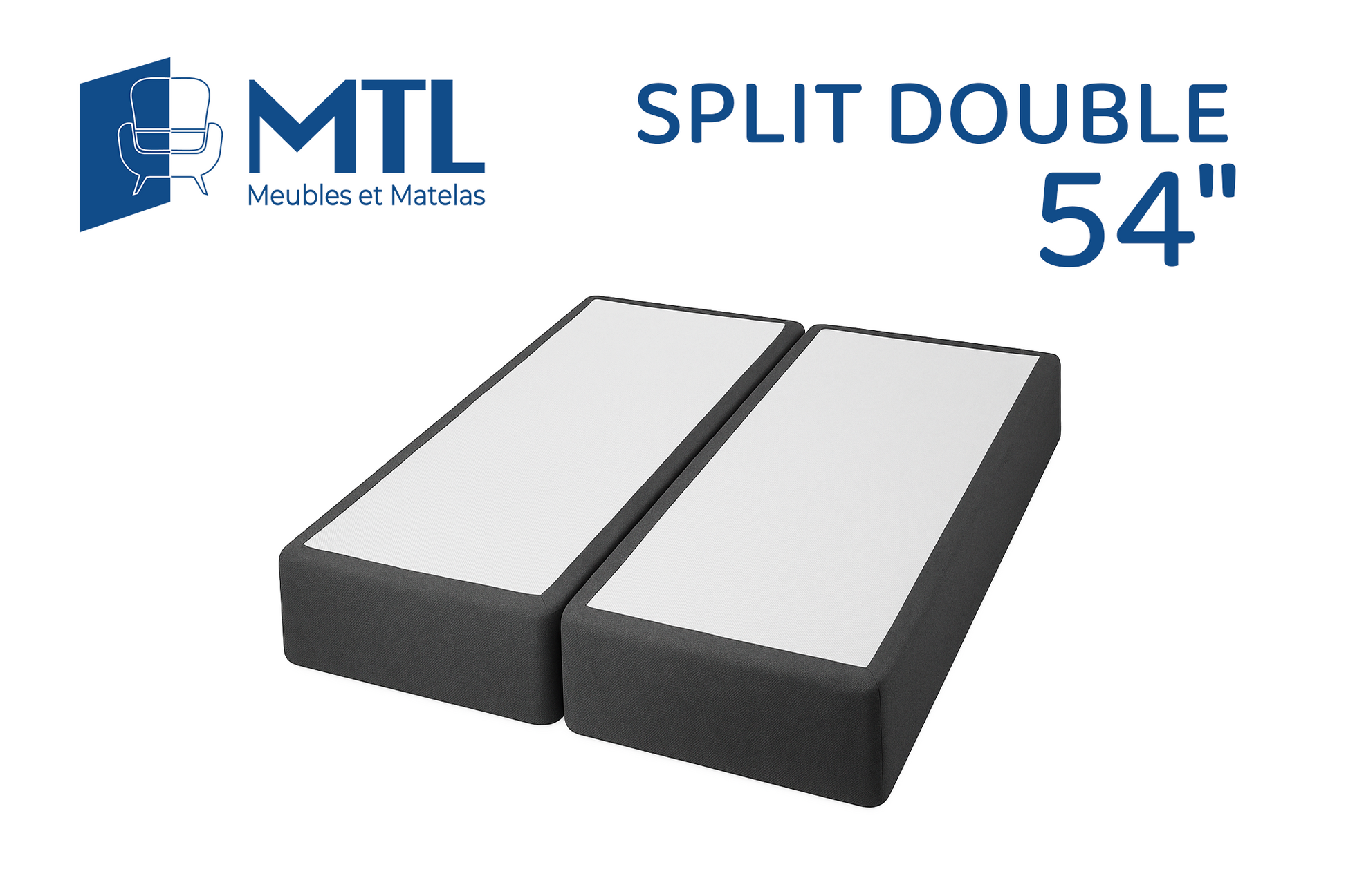 Split double box spring made in Canada