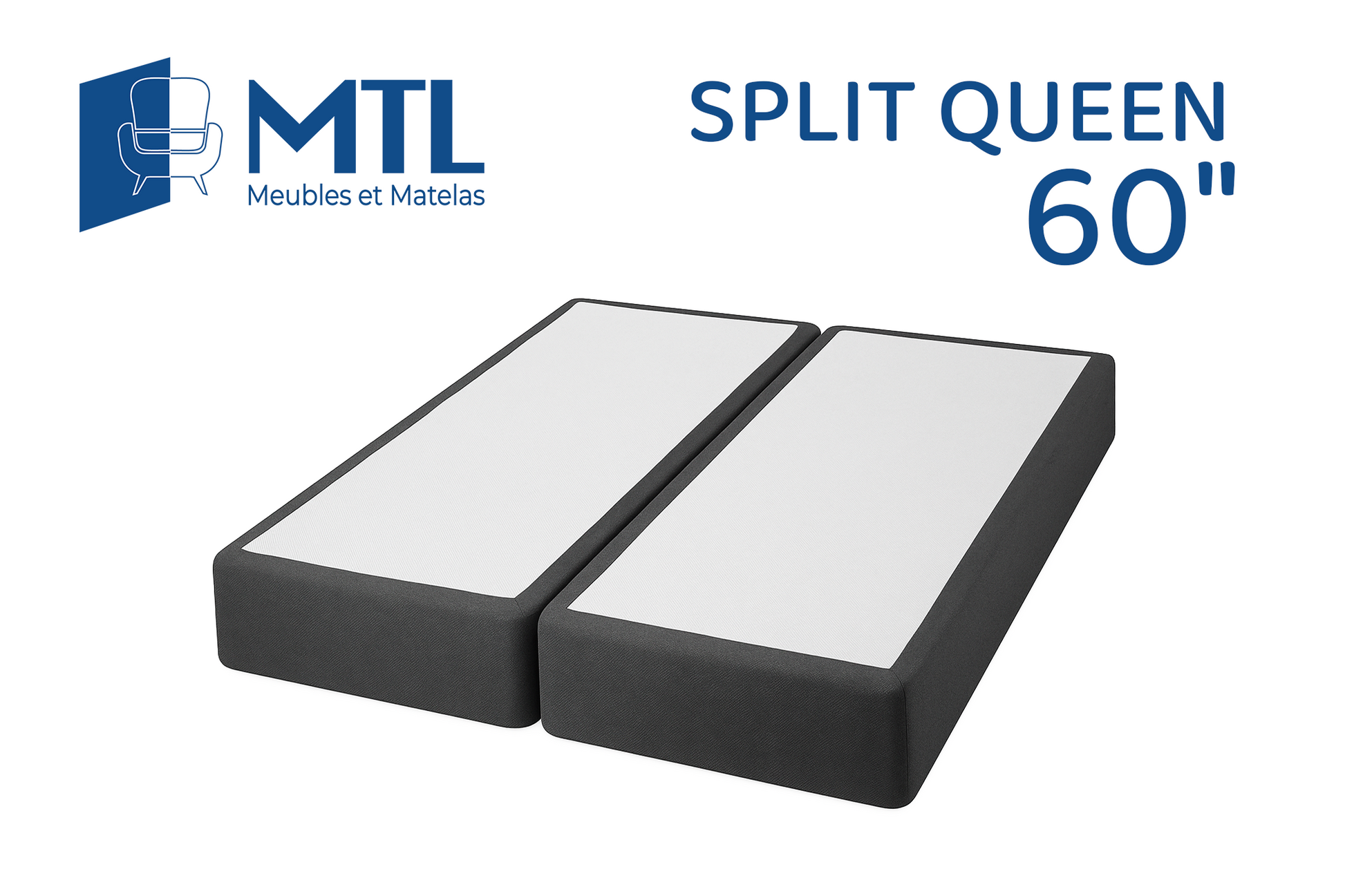 Split queen box spring made in Canada