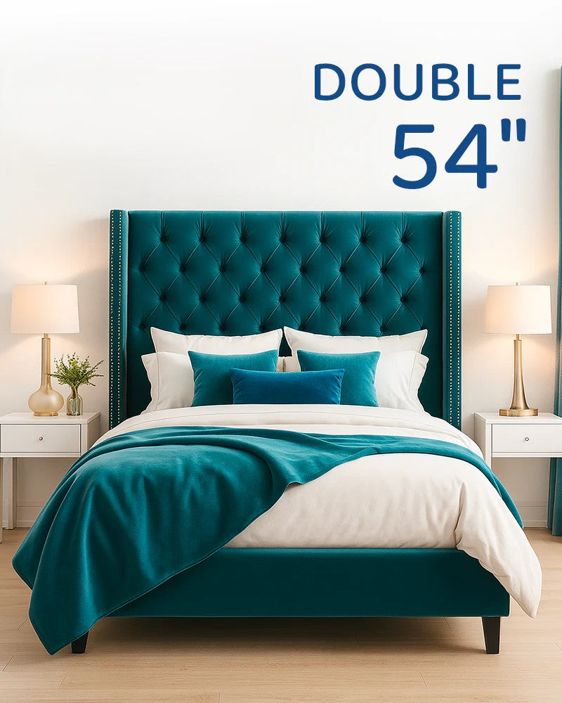 Double 54-inch bed with side drawers