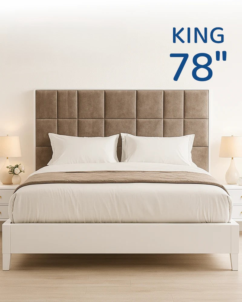 King 78-inch bed with sturdy platform