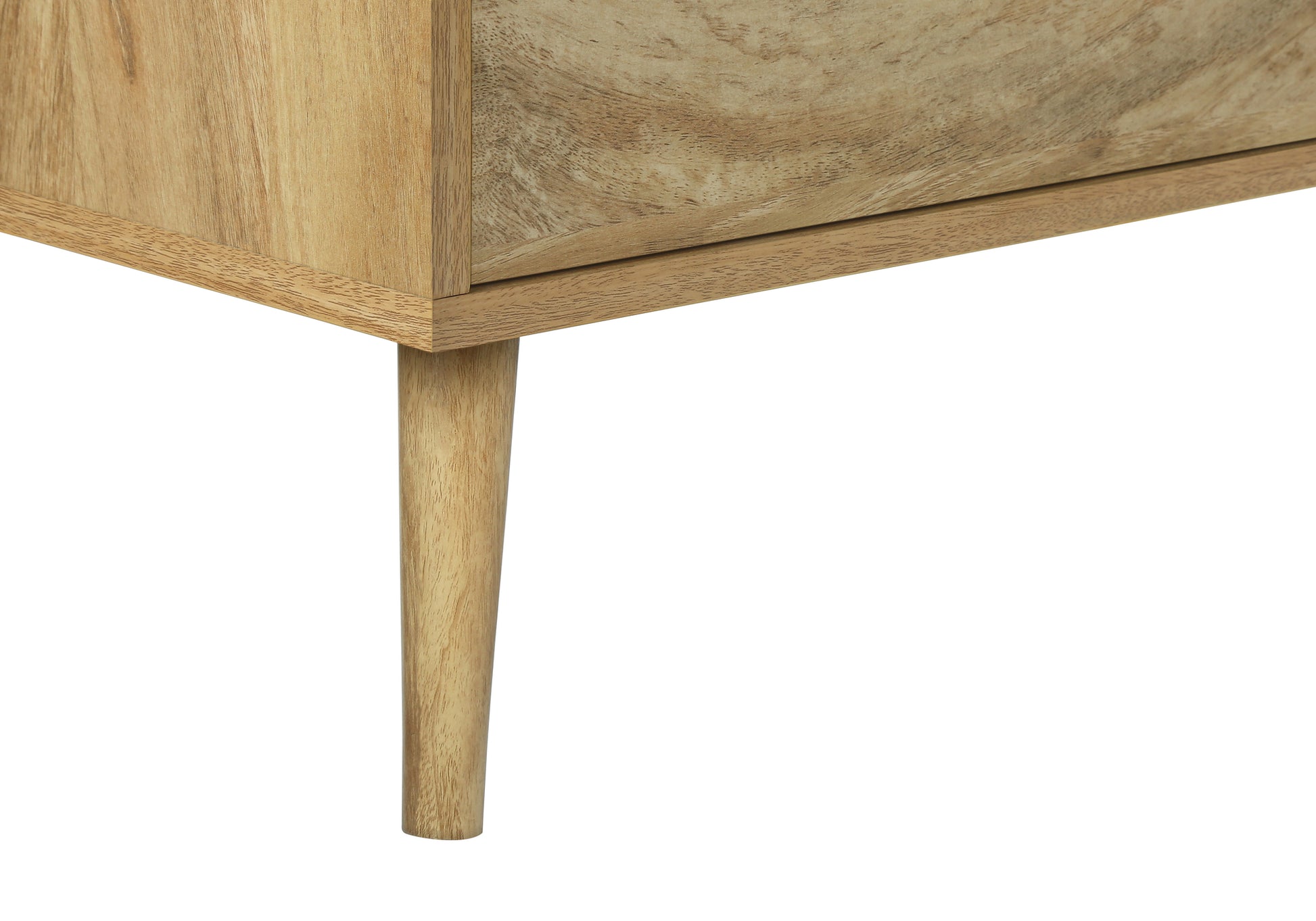 Meuble TV Mid-Century 72" avec rangement — Noyer