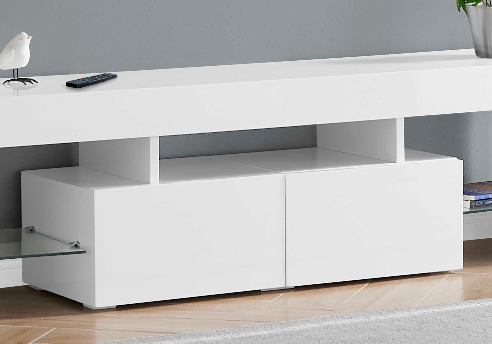 Meuble TV contemporain — Blanc