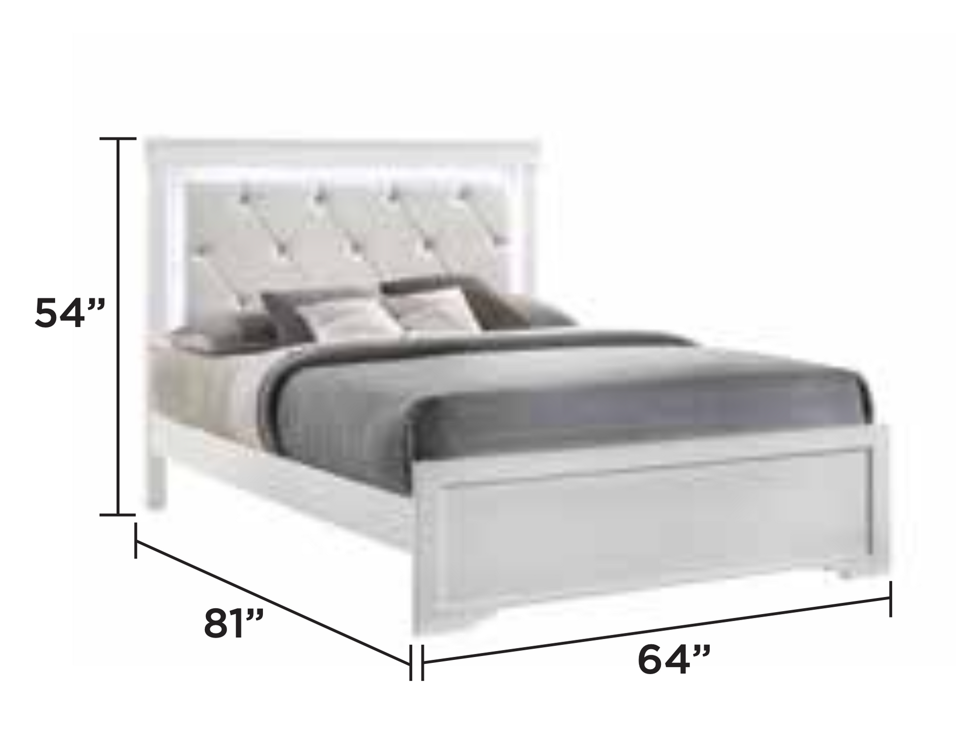 Luxury Bedroom Set Queen – White