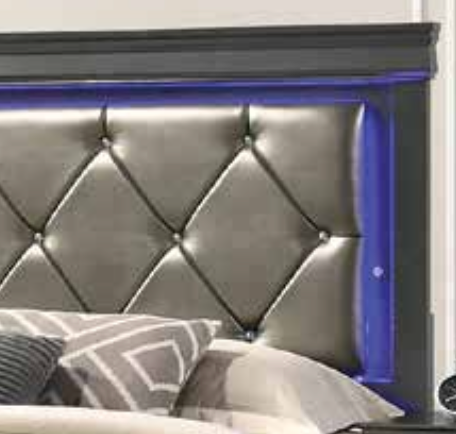 Luxury Bedroom Set Queen – Gunmetal Grey