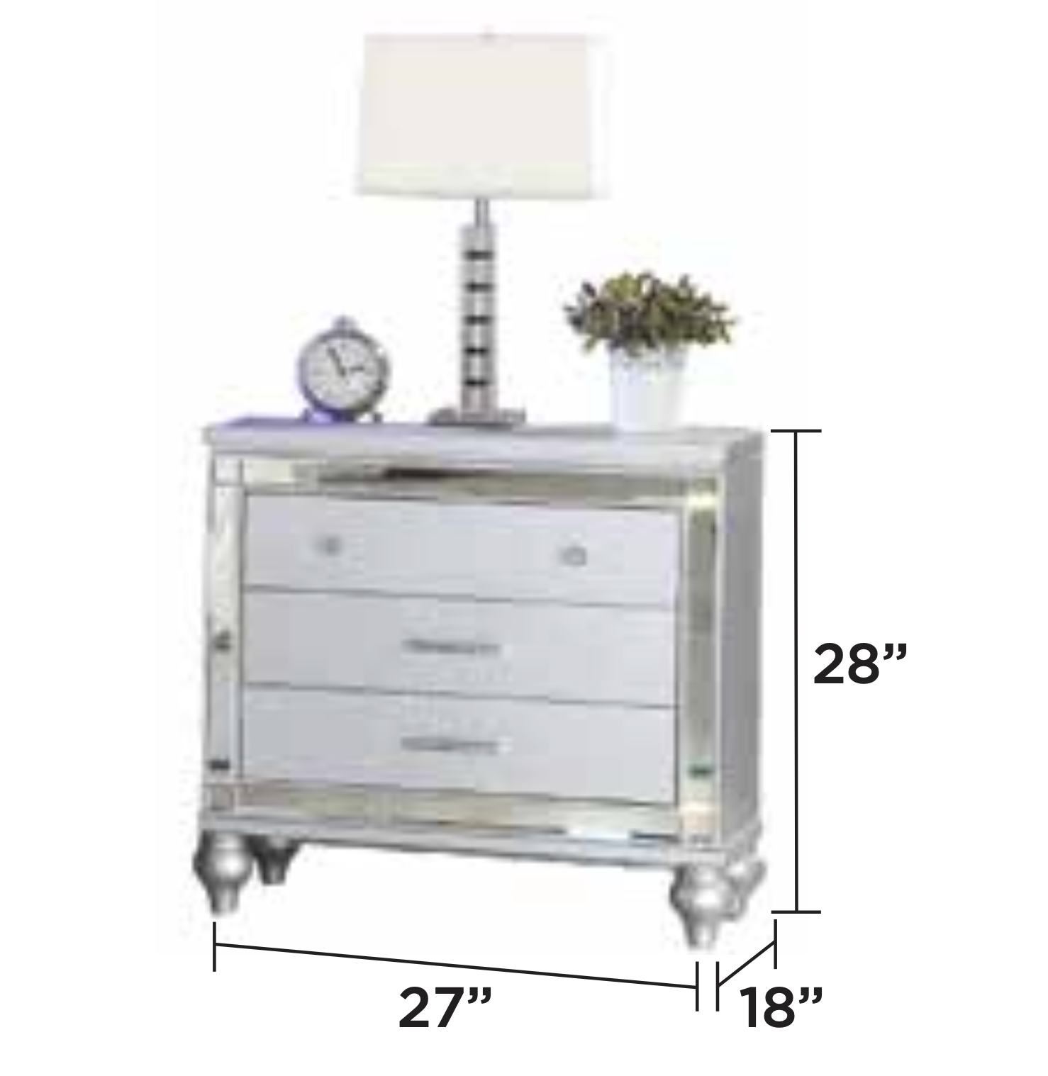 Ensemble de chambre élégant King – Argent