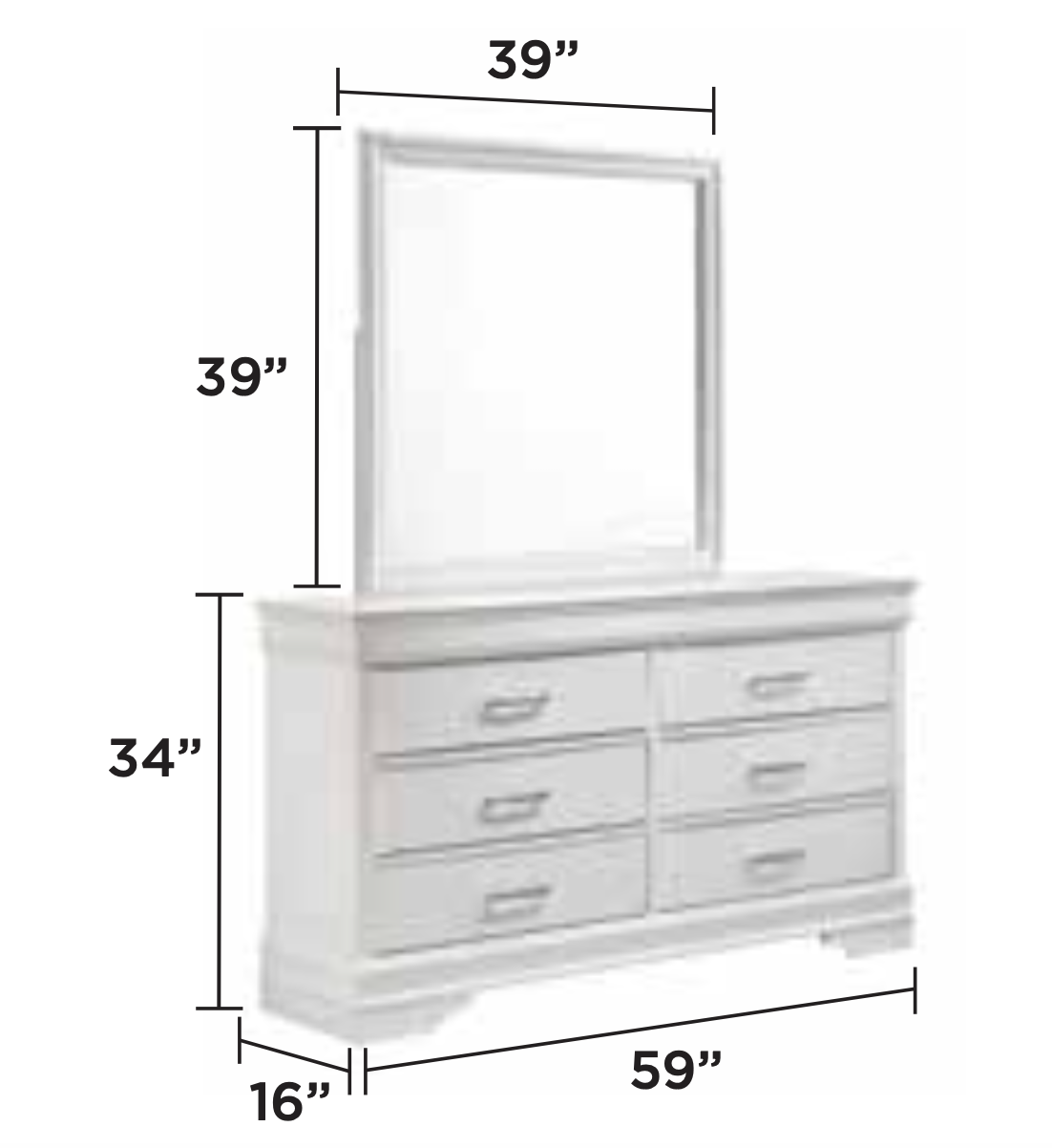 Luxury Bedroom Set Queen – White