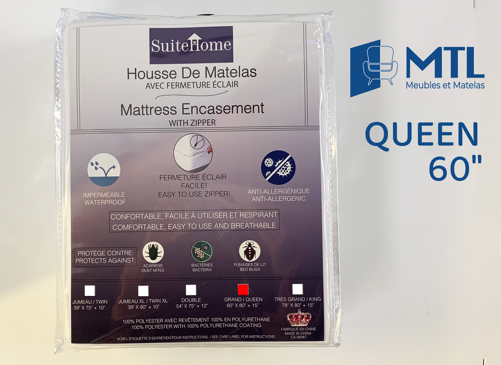 Funda protectora de colchón Queen