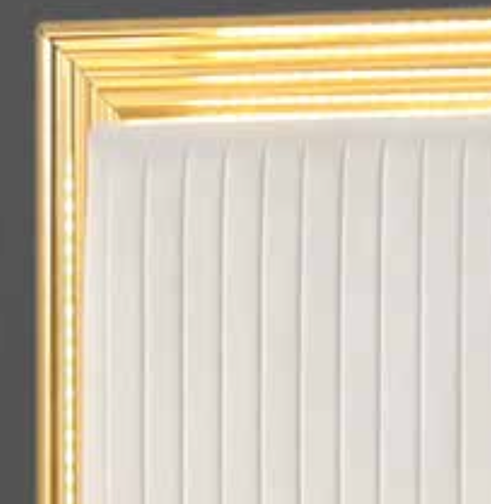Chambre à coucher royale King — Blanc avec touches dorées