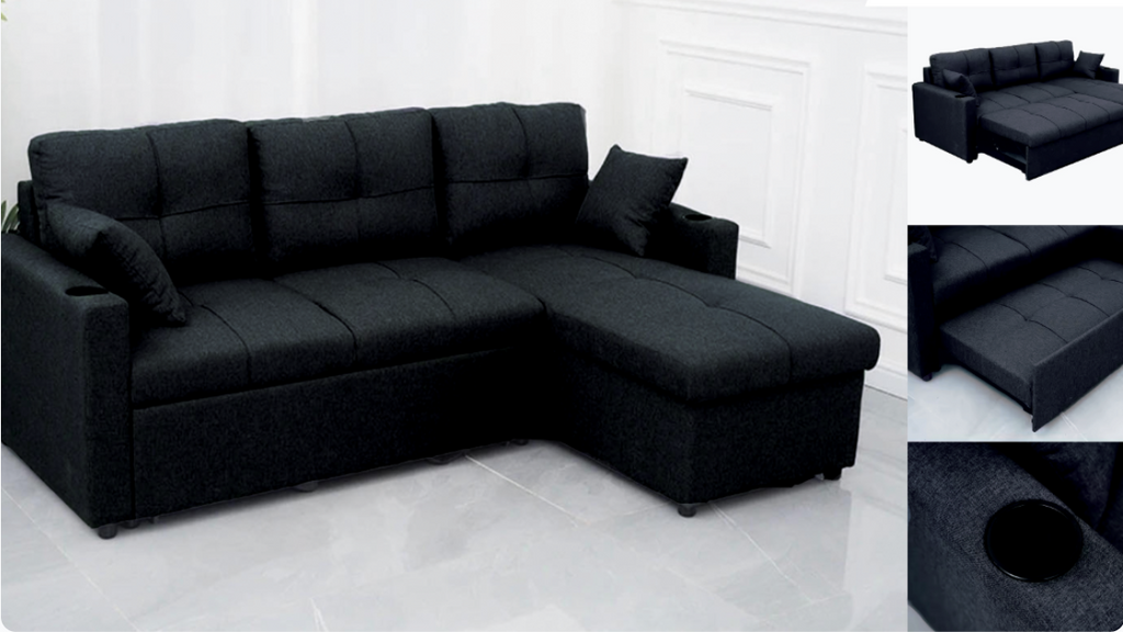 Sofa bed with storage