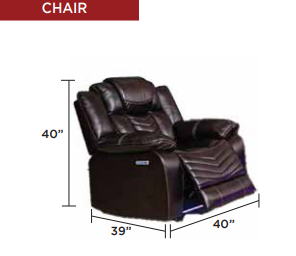 Rogue electric recliner 3pcs