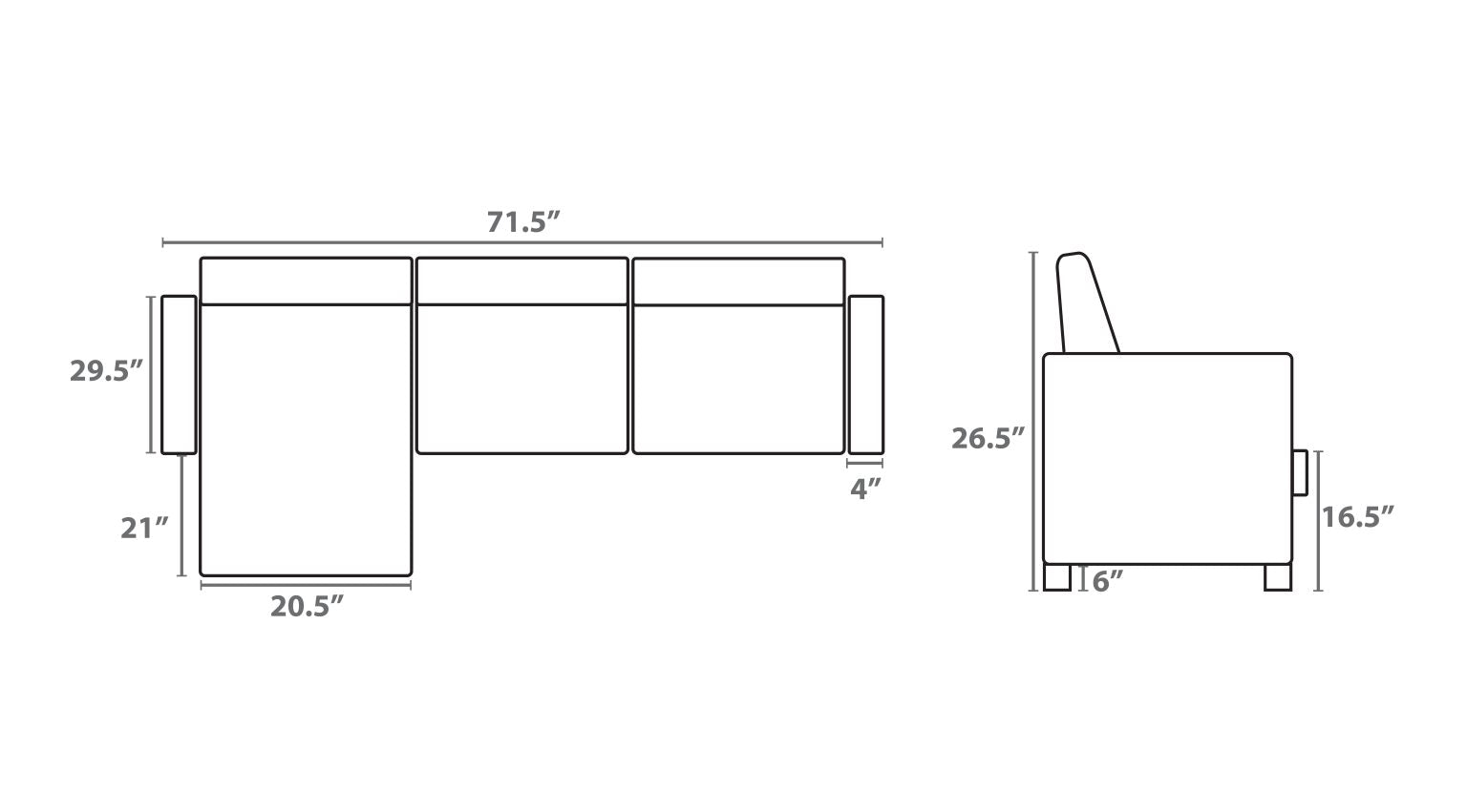 Canapé avec pouf
