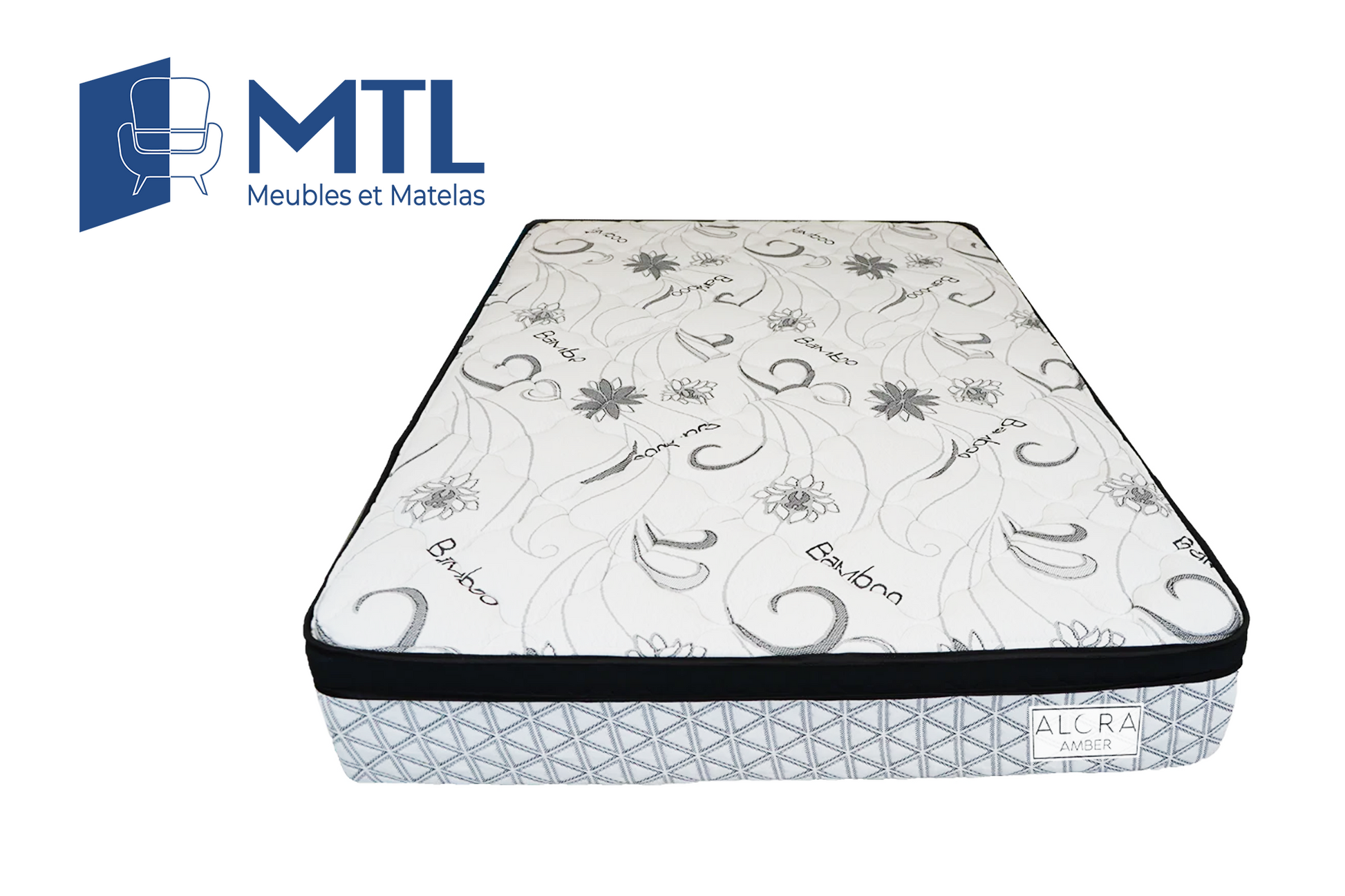 Amber hybrid mattress – matelas hybride moyen-ferme – colchón híbrido firmeza media fait au Canada
