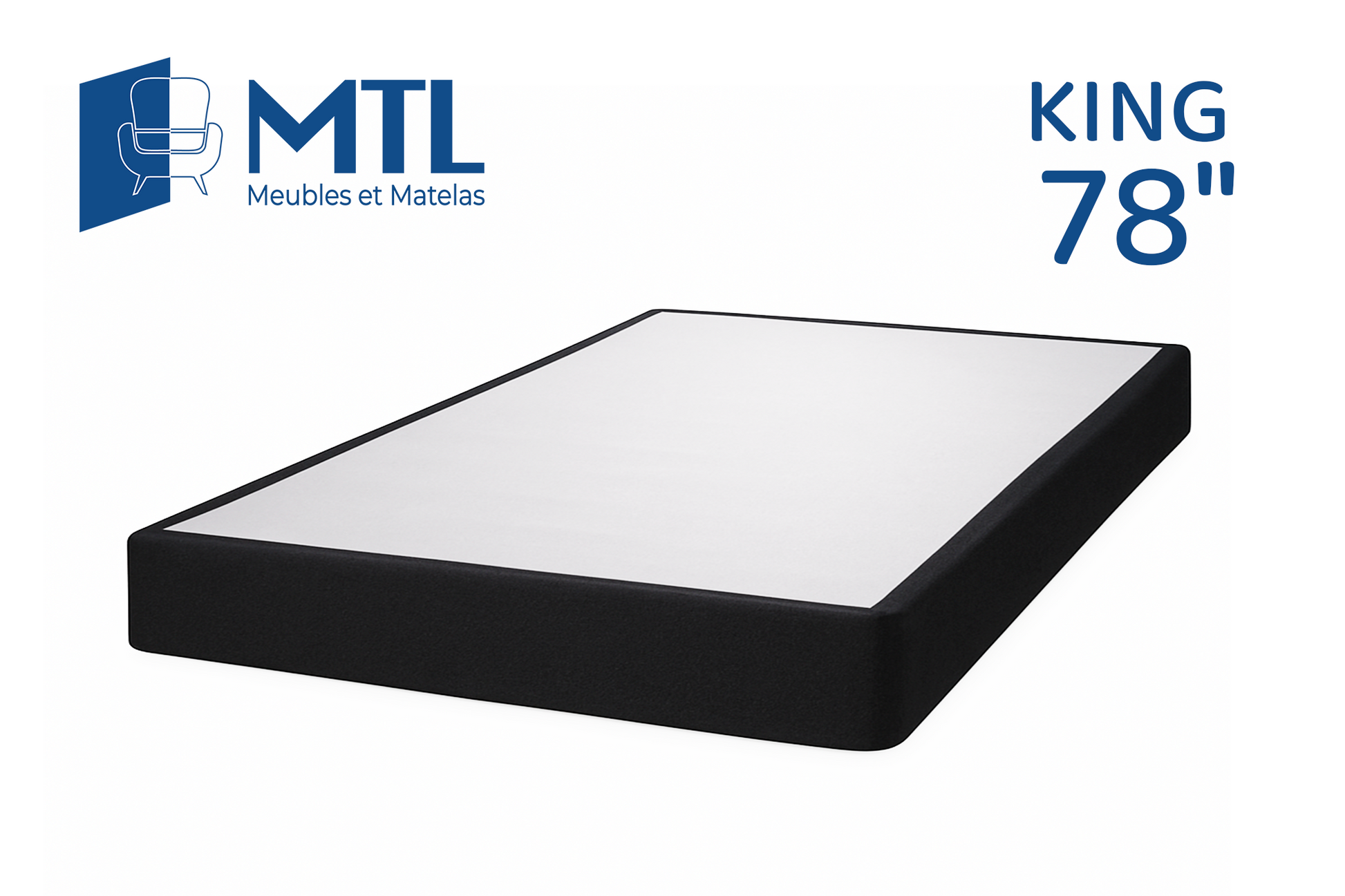 Affordable box spring for mattress support / Sommier abordable pour matelas / Base económica para colchón