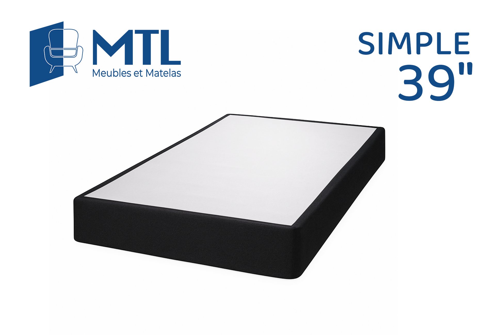 Affordable box spring for mattress support / Sommier abordable pour matelas / Base económica para colchón